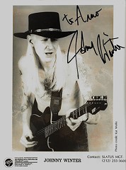 Johnny Winter's Autograph